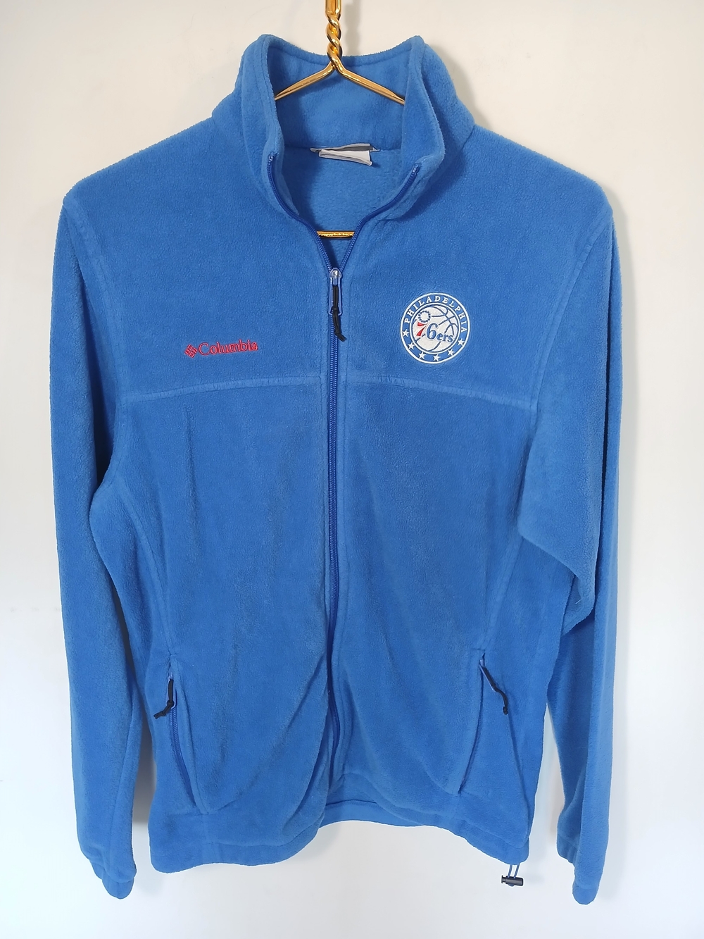 Columbia Blue Full-Zip Fleece Jacket with Team Patch